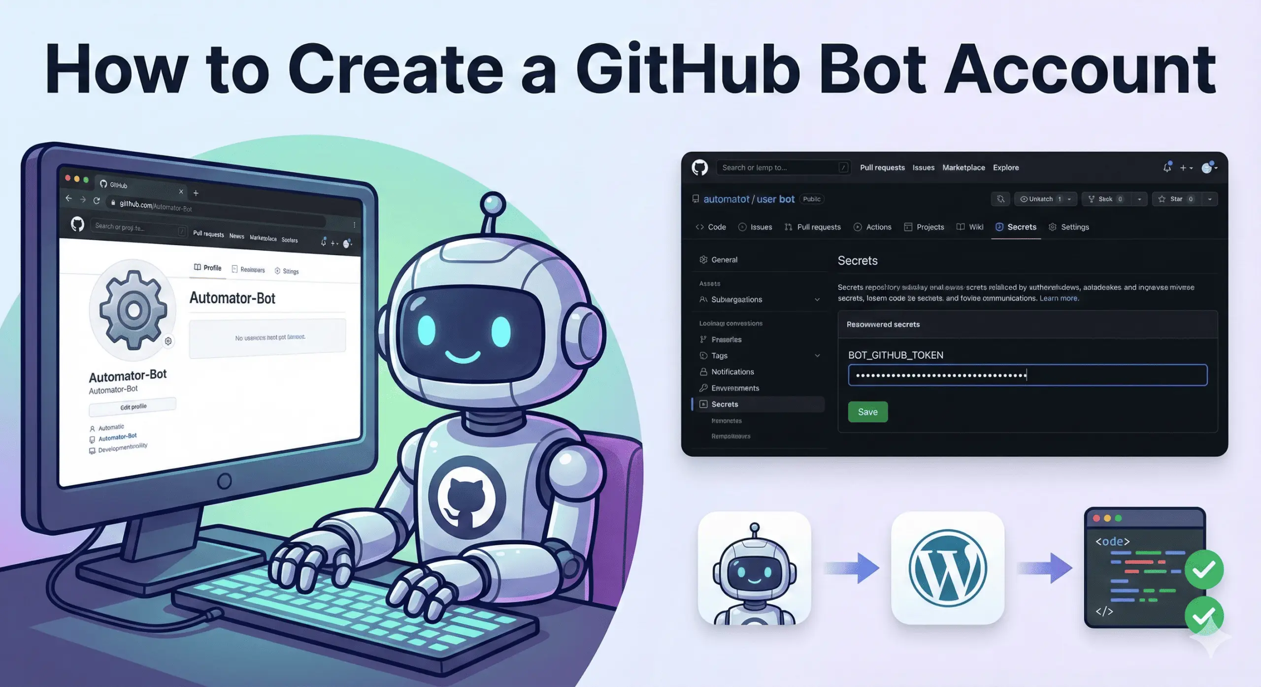 How to create Github Bot Account?